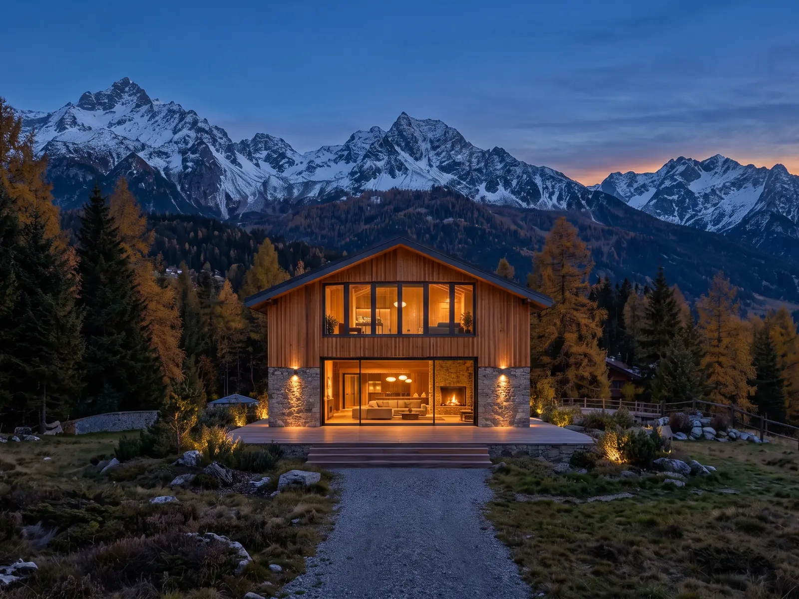Lo chalet del viaggio iniziale: immagine di concept