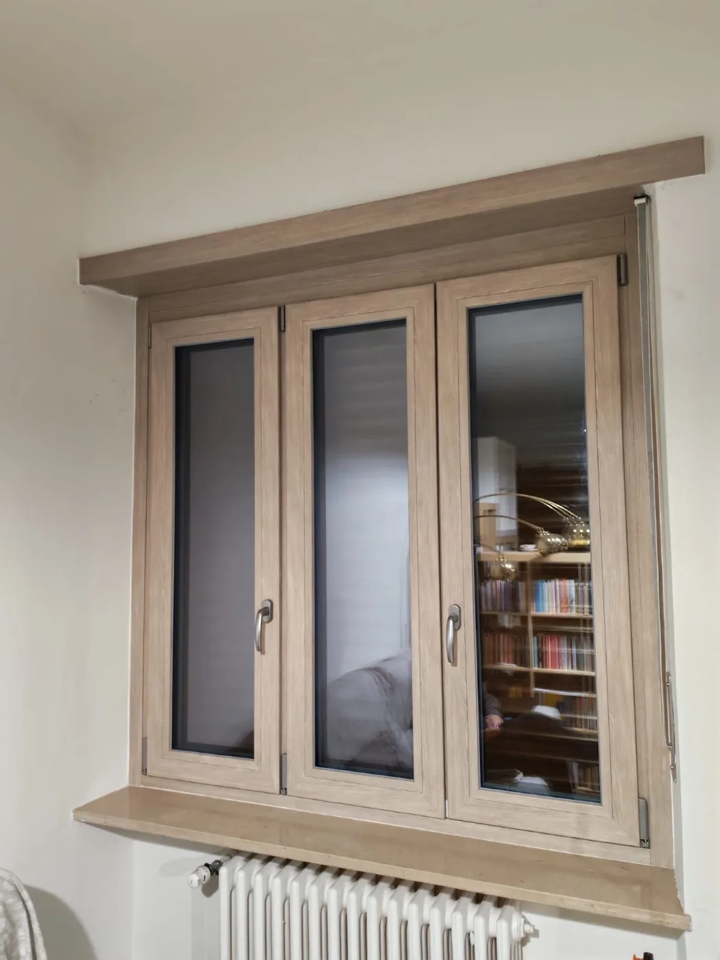 Finestra in legno rovere a Giaveno